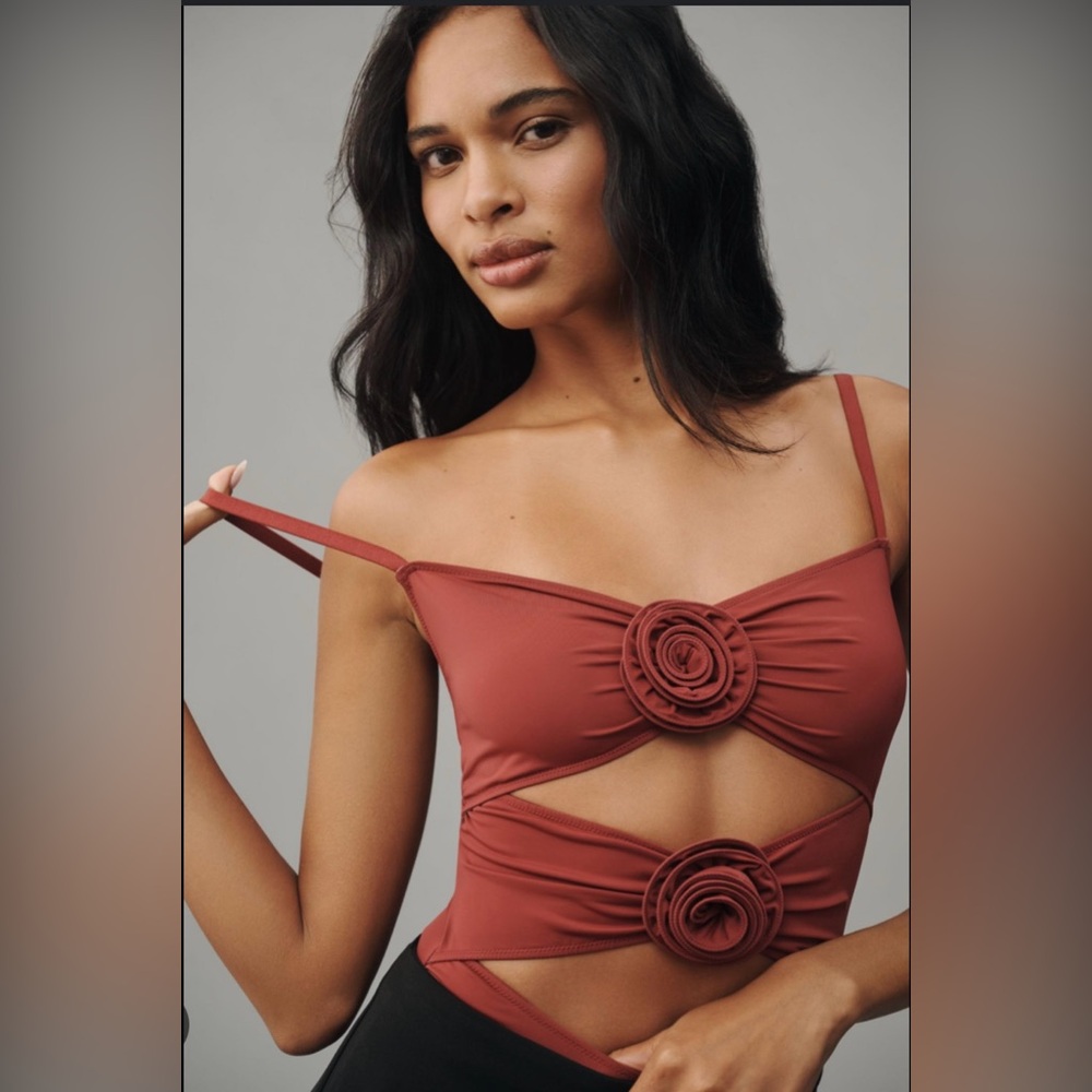 Rosette Bodysuit By Anthropology, size M
